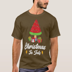 T-shirt Noël en robe Juillet Watermelon Tree Wish