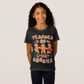 T-Shirt Noël Enseignant Cute Gingerbread Cookies Drôle H (Devant entier)