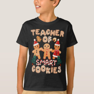 T-shirt Noël Enseignant Cute Gingerbread Cookies Drôle H