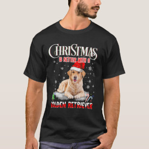 T-shirt Noël est meilleur avec un Golden Retriever - Chien