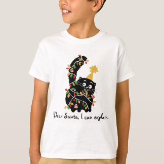T-shirt Noël Esthétique Santa Chat Mignon Drôle