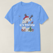 T-shirt Noël Ethan avec Nom Ethan pour les Noël drôles (Design devant)