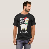 T-shirt Noël Fa La Lama (Devant entier)