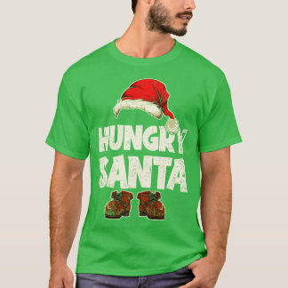 T-shirt Noël Faim Père Noël drôle Noël