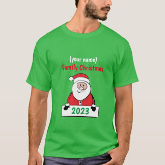 T-shirt Noël familial personnalisé