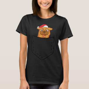 T-shirt Noël faux pug de poche ! Essentiel  667