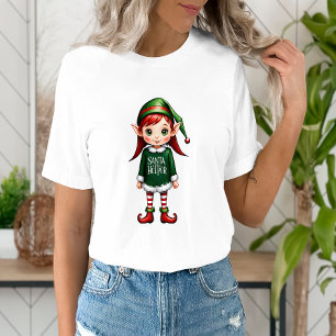 T-shirt Noël festif de père Noël Little Helper Elf