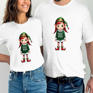 T-shirt Noël festif de père Noël Little Helper Elf
