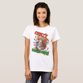 T-shirt Noël Fou : Écureuil Frustré (Devant entier)