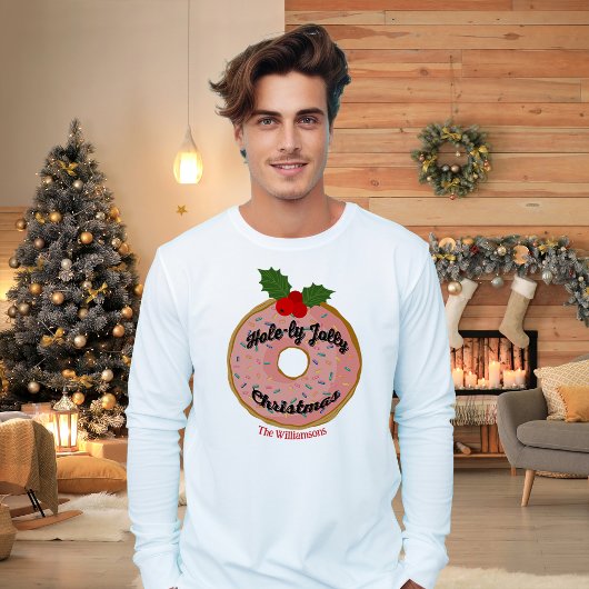 T-shirt Noel Funky Donut Wreath Personnaliser