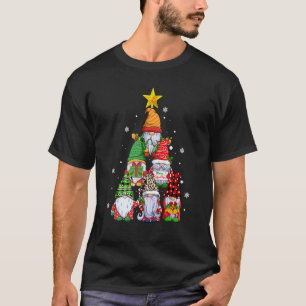 T-shirt Noël Gnome Family Pajamas Gnome Tree Noël 7
