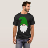 T-shirt Noël Gnome Vert Foncé (Devant entier)