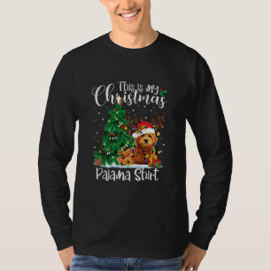 T-shirt Noël Goldendoodle Reindeer Funny Pajama Chien