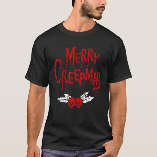 T-shirt Noël gothique Creepmas Éffrayant Noël Dark Ch (Devant)