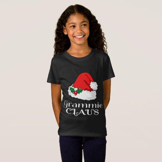 T-Shirt Noël Grammie Claus Correspondant Pyjama Santa Chap (Devant entier)