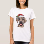 T-shirt Noël Great Dane - Fawn (Devant)