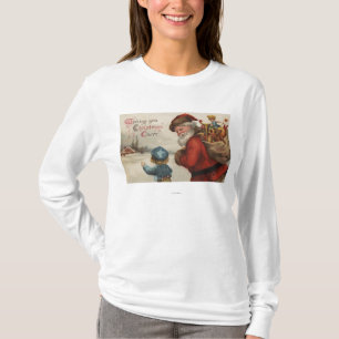 T-shirt Noël GreetingSanta parlant avec le garçon