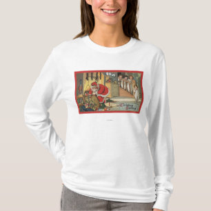 T-shirt Noël GreetingSanta retirant des cadeaux