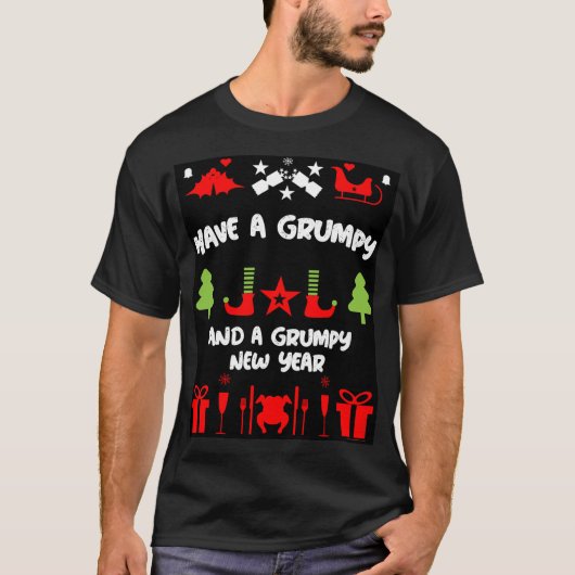 T-shirt Noël grincheux (Devant)
