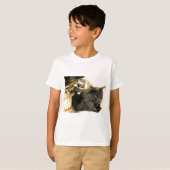 T-shirt Noël gris Kitty IIII (Devant entier)