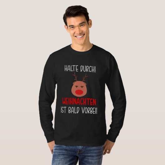 T-shirt Noël Hater Maintenir Pendant Noël Est Bientôt Ov (Devant entier)