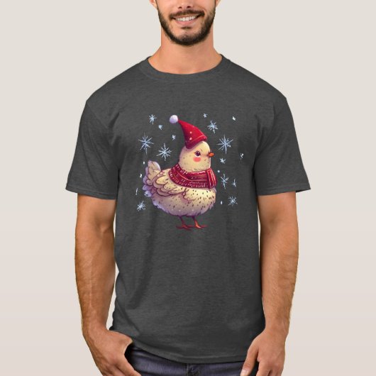 T-shirt noël hen drôle (Devant)