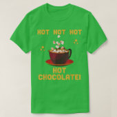 T-shirt Noël Hiver Chocolat chaud Chocolat chaud Hommes Fe (Design devant)