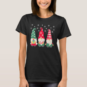 T-shirt Noël hiver Gnomes jote Garden Gnome Xmas Cos