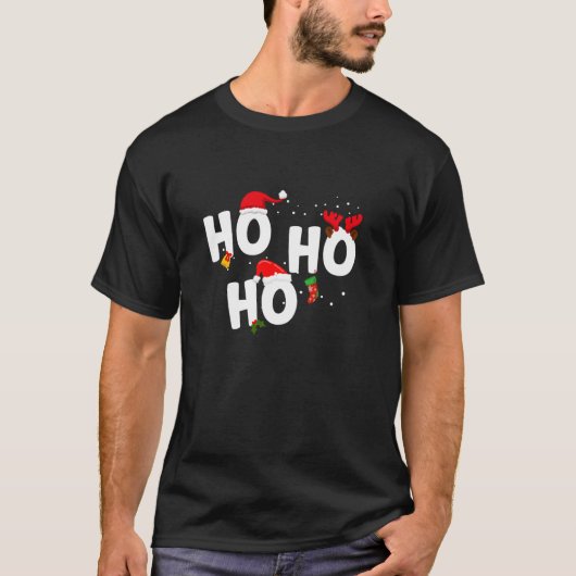 T-shirt Noël Ho Ho Ho (Devant)