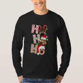 T-shirt Noël Ho Ho Ho Shepherd Chien pour chien animaux do (Devant)