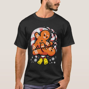 T-shirt Noël Jiu Jitsu Gingerbread Xmas Bjj Lutte