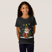 T-Shirt Noël jolie mignonne Kawaii Chibi Santa Claus (Devant entier)