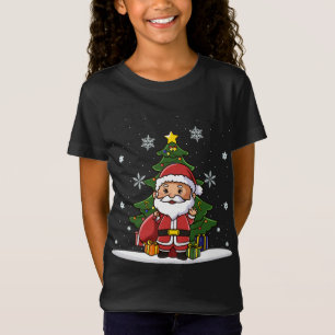 T-Shirt Noël jolie mignonne Kawaii Chibi Santa Claus