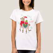 T-shirt Noël Jolly Llama (Devant)