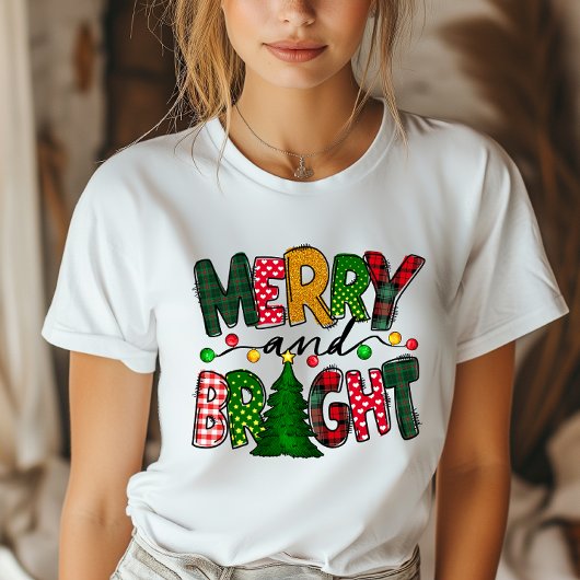 T-shirt Noël Joyeux et Fêtes Lumineuses
