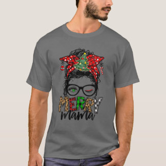 T-shirt Noël Joyeux maman Vie drôle Mess Noël
