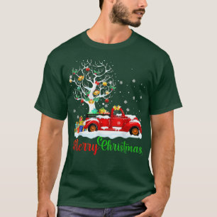 T-shirt Noël Joyeux Noël Vibes Camion Rouge Noël Tir