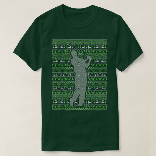 T-shirt Noël Joyeux vacances GOLF cadeau Noël saison (Design devant)