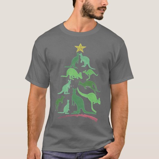 T-shirt Noël Kangourou (Devant)