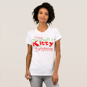 T-shirt Noël Kitty (Devant entier)