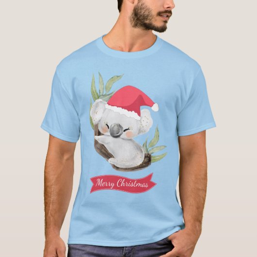 T-shirt Noël Koala Watercolor (Devant)