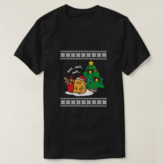 T-shirt Noël laid de Gudetama (Design devant)