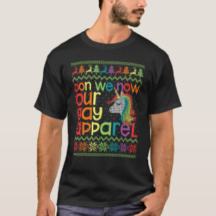 T-shirt Noël LGBT Don We Now Our Gay Apparel Arc-en-ciel