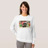T-shirt Noël - Lhasa Apso - lutin (Devant entier)