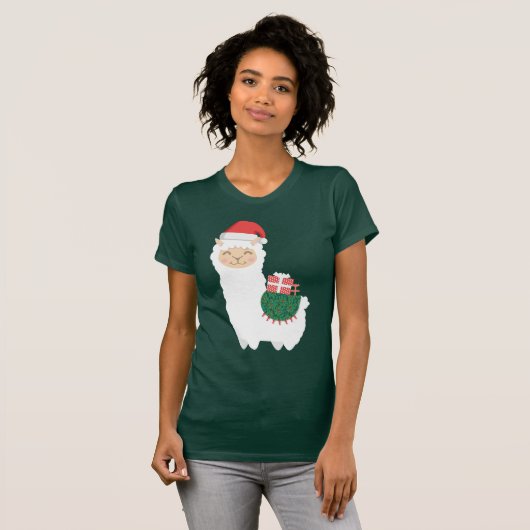 T-shirt Noël Llama (Devant entier)