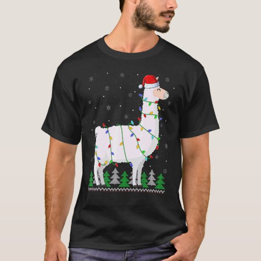 T-shirt Noël Llama (Devant)