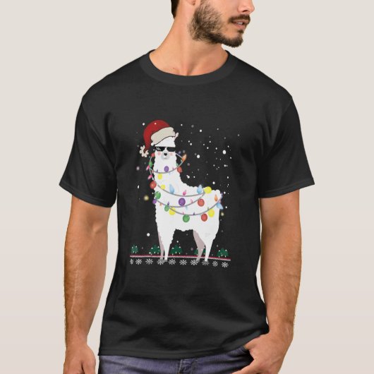 T-shirt Noël Llama (Devant)