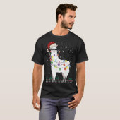 T-shirt Noël Llama Santa Hat Ugly Xmas Arbre Alpaca Gi (Devant entier)