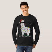 T-shirt Noël Llama Santa Hat Ugly Xmas Arbre Alpaca Gi (Devant entier)