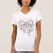 T-shirt Noël Lumières Coquette Bow (Devant)
